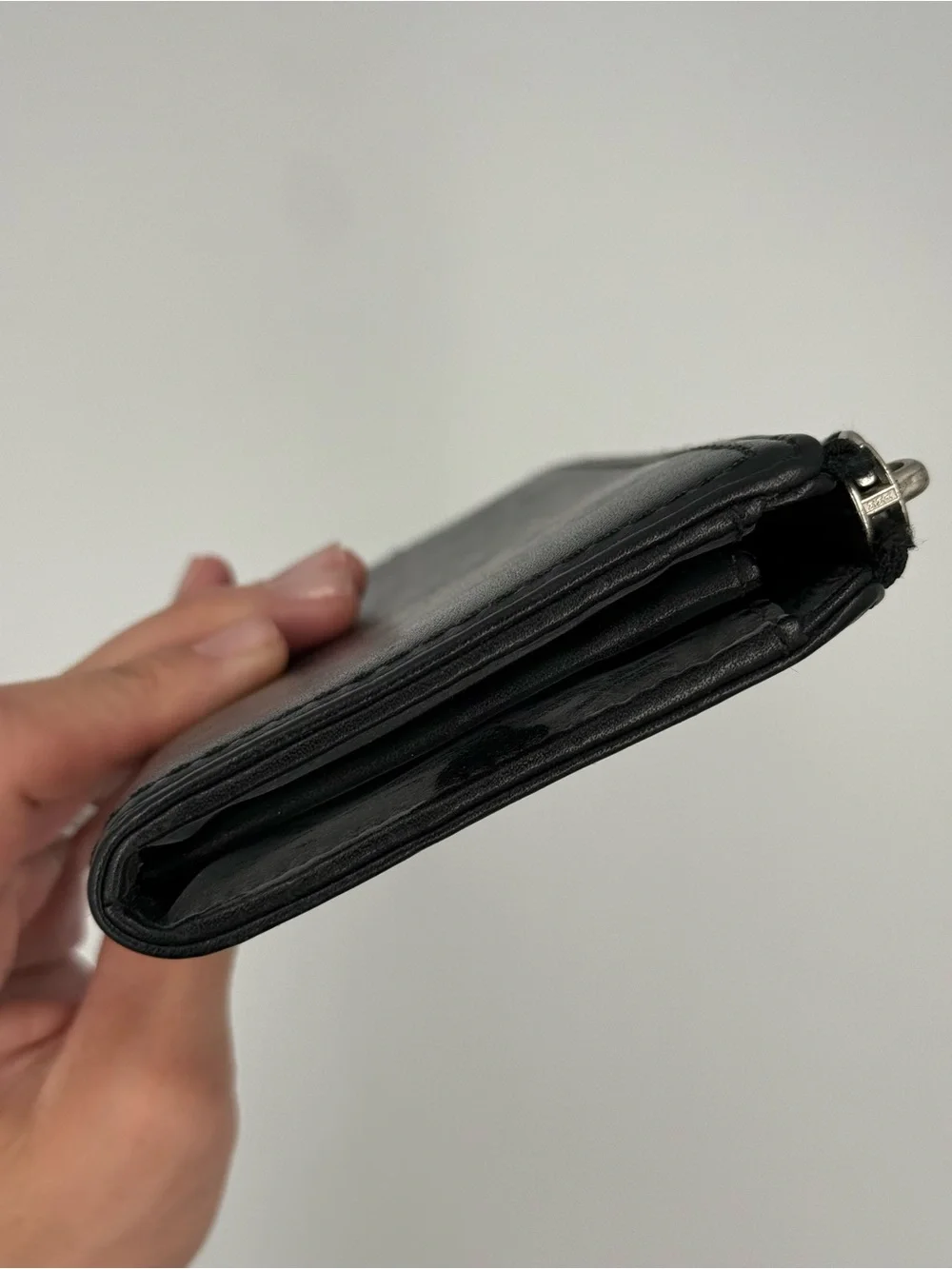 Coach Black Leather Zip-Around Women’s Wallet